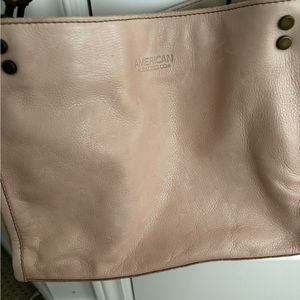 Pink geuine leather bag